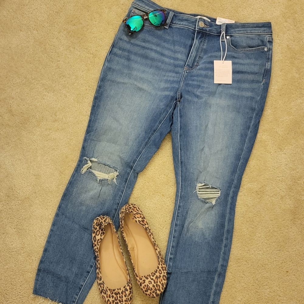 Distressed Skinny Denim